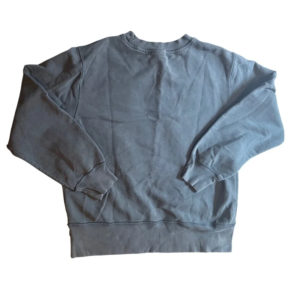 Banana Republic Logo Sweatshirt Mens Medium Blue Vintage Faded Crewneck Pullover